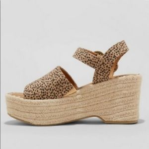 Women's Universal Thread Espadrille Wedge Platform Sandal -Leopard